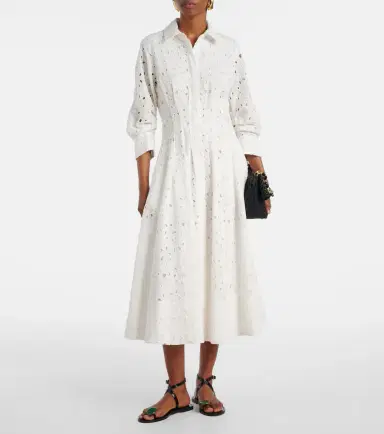 Simkhai Jazz cotton broderie anglaise midi dress | Thumbnail 2 Simkhai Jazz cotton broderie anglaise midi dress | Thumbnail 2
