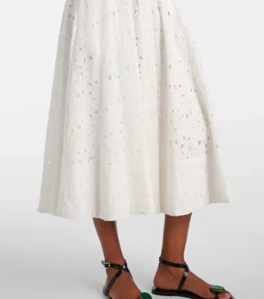 Simkhai Jazz cotton broderie anglaise midi dress | Thumbnail 3 Simkhai Jazz cotton broderie anglaise midi dress | Thumbnail 3