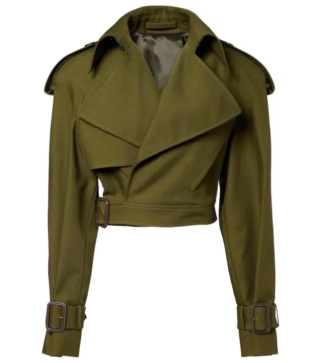 Wardrobe.NYC Wardrobe. NYC Cropped cotton twill trench coat