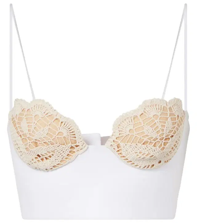 Magda Butrym Crochet cotton bustier top