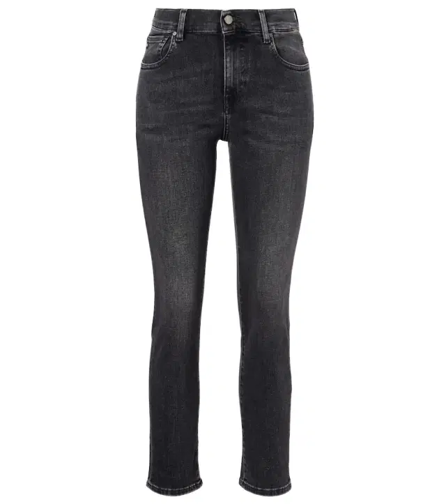 AG Jeans Cropped mid-rise slim jeans