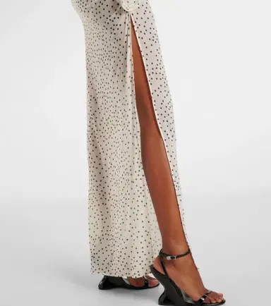 Magda Butrym Floral-appliqué polka-dot maxi dress | Thumbnail 5