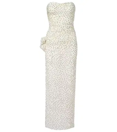 Magda Butrym Floral-appliqué polka-dot maxi dress | Thumbnail 1