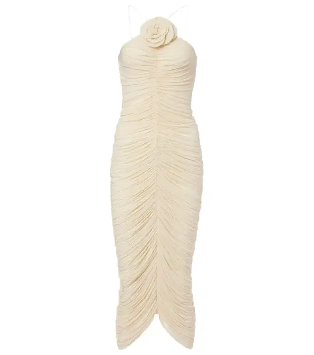 Magda Butrym Ruched halterneck midi dress