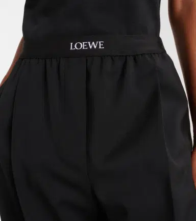 Loewe Logo wool mid-rise straight pants | Thumbnail 4