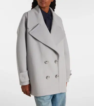 Loewe Pebble double-breasted wool peacoat | Thumbnail 2 Loewe Pebble double-breasted wool peacoat | Thumbnail 2