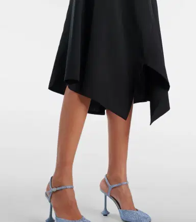 Loewe High-rise wool midi skirt | Thumbnail 2