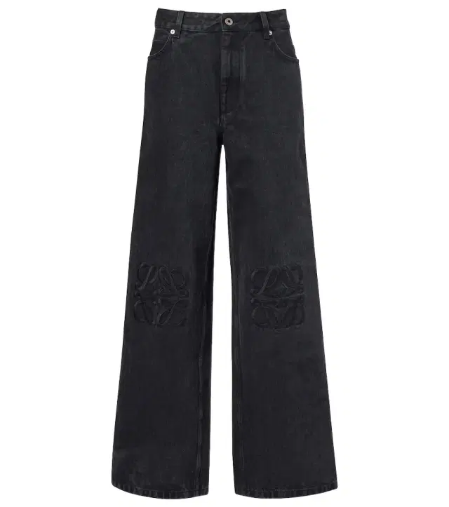 Anagram wide-leg jeans