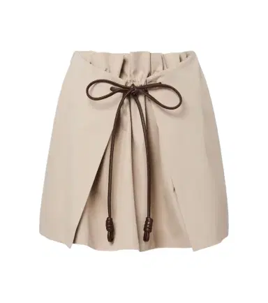 Loewe Cotton and silk gabardine miniskirt | Thumbnail 1