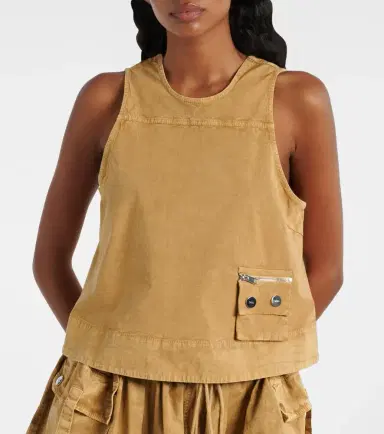 Ganni Cotton-blend top | Thumbnail 4