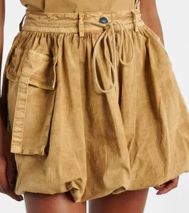 Ganni Cotton-blend miniskirt | Thumbnail 3