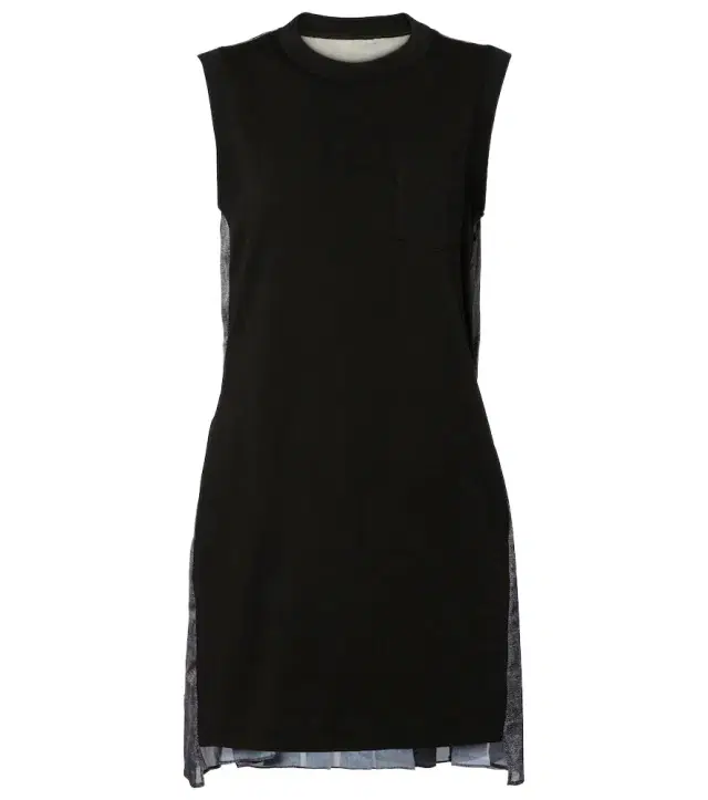 Sacai Knitted cotton minidress
