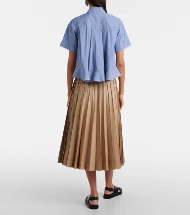 Sacai Striped cotton poplin shirt | Thumbnail 5 Sacai Striped cotton poplin shirt | Thumbnail 5