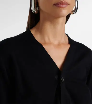 Sacai Cotton tulle cardigan | Thumbnail 3