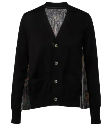 Sacai Cotton tulle cardigan | Thumbnail 1