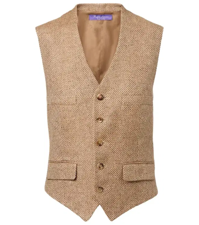 Ralph Lauren Collection Holland linen tweed vest