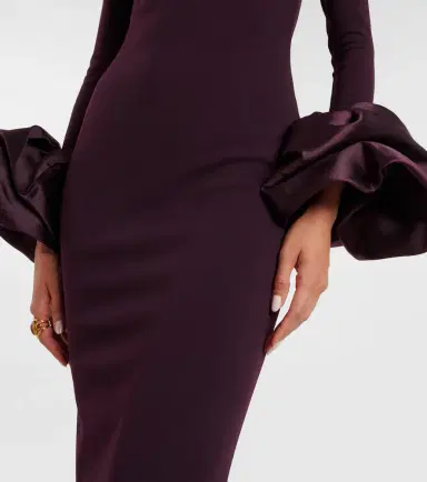 Solace London Viviana satin-trimmed gown | Thumbnail 2 Solace London Viviana satin-trimmed gown | Thumbnail 2