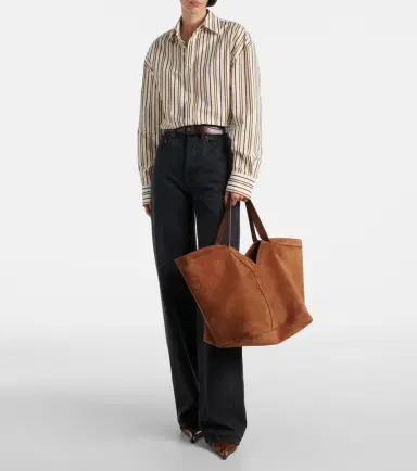 Saint Laurent Y suede tote bag | Thumbnail 4