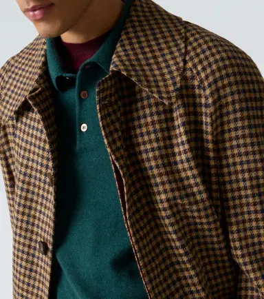 Rubinacci Houndstooth virgin wool coat | Thumbnail 2 Rubinacci Houndstooth virgin wool coat | Thumbnail 2