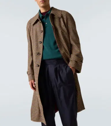 Rubinacci Houndstooth virgin wool coat | Thumbnail 7 Rubinacci Houndstooth virgin wool coat | Thumbnail 7