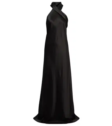 Galvan Satin halter neck gown | Thumbnail 1
