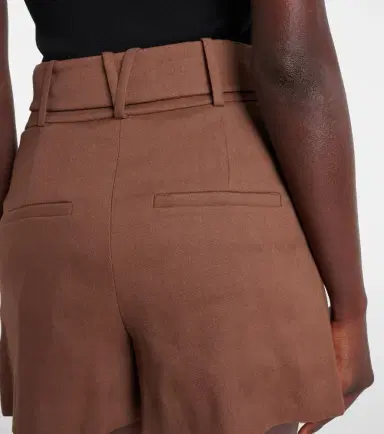 Veronica Beard Piper belted linen-blend shorts | Thumbnail 4