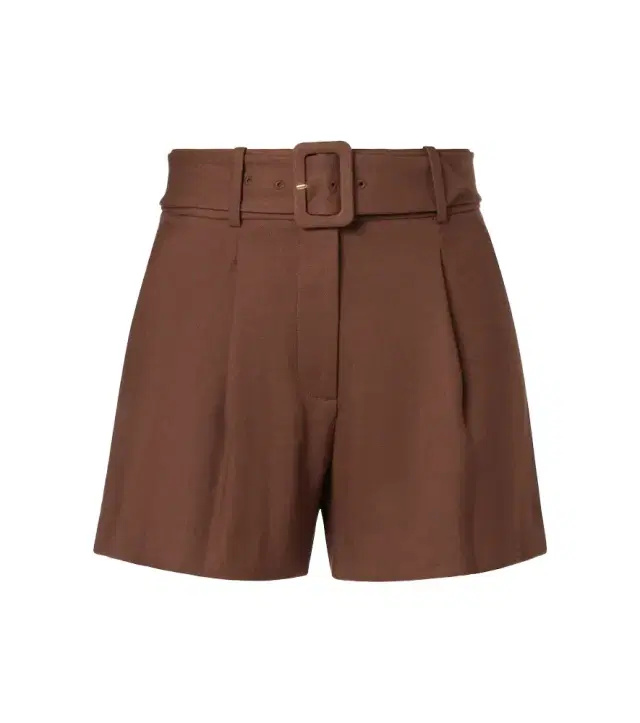 Piper belted linen-blend shorts