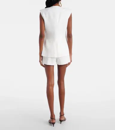 Veronica Beard Tamara linen-blend vest | Thumbnail 2 Veronica Beard Tamara linen-blend vest | Thumbnail 2