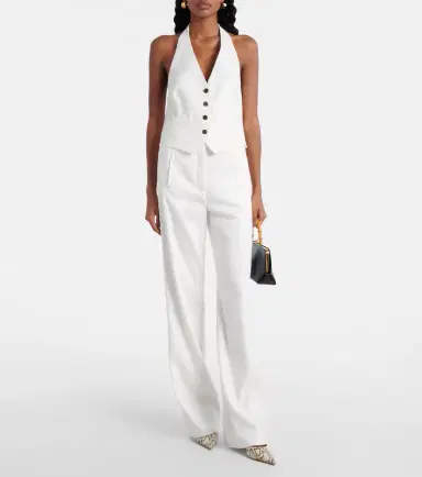 Veronica Beard Arabella linen-blend vest | Thumbnail 5