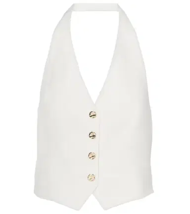 Veronica Beard Arabella linen-blend vest | Thumbnail 1