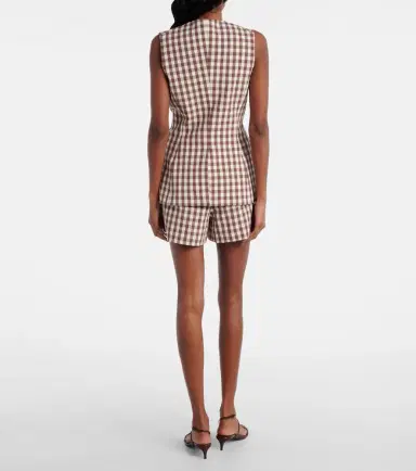 Veronica Beard Lois gingham seersucker top | Thumbnail 5 Veronica Beard Lois gingham seersucker top | Thumbnail 5