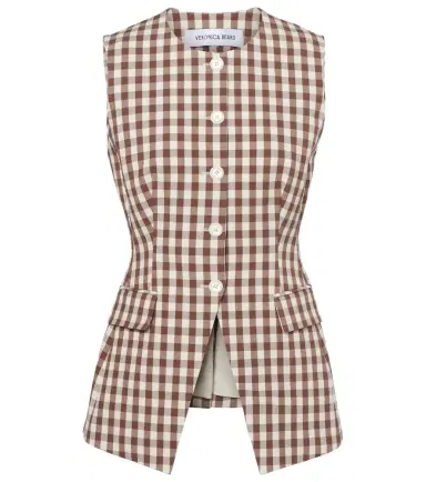 Veronica Beard Lois gingham seersucker top | Thumbnail 1 Veronica Beard Lois gingham seersucker top | Thumbnail 1