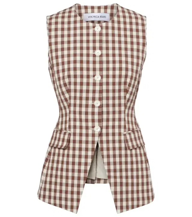 Lois gingham seersucker top