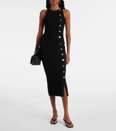 Veronica Beard Nelson embellished ribbed-knit top | Thumbnail 2
