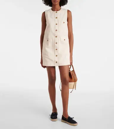 Veronica Beard Oakley denim minidress | Thumbnail 2