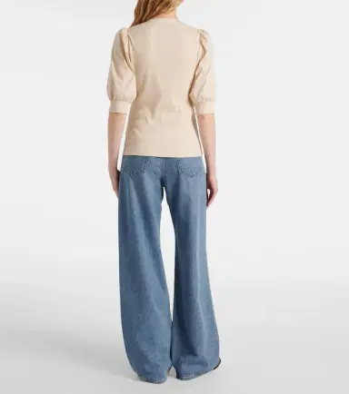 Veronica Beard Coralee cotton-blend top | Thumbnail 2 Veronica Beard Coralee cotton-blend top | Thumbnail 2