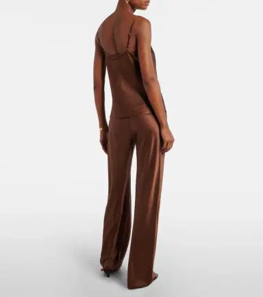 Veronica Beard Billie silk-blend straight pants | Thumbnail 4