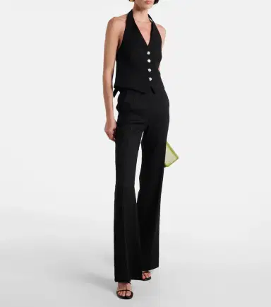 Veronica Beard Komi high-rise linen-blend flared pants | Thumbnail 3 Veronica Beard Komi high-rise linen-blend flared pants | Thumbnail 3