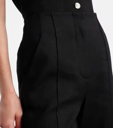 Veronica Beard Komi high-rise linen-blend flared pants | Thumbnail 5 Veronica Beard Komi high-rise linen-blend flared pants | Thumbnail 5