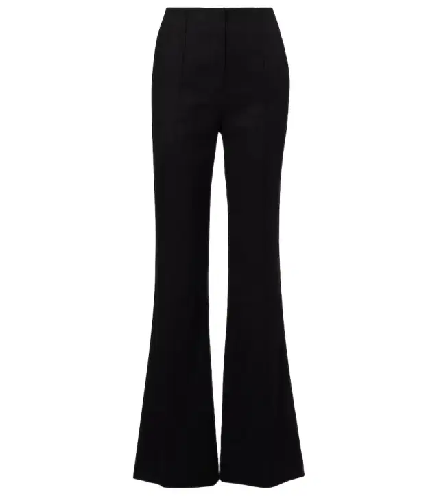 Komi high-rise linen-blend flared pants Komi high-rise linen-blend flared pants
