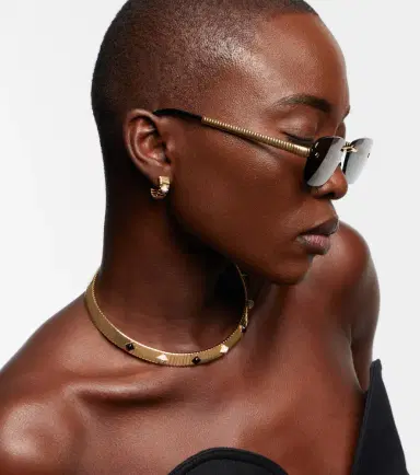 BVLGARI Tubogas rectangular sunglasses | Thumbnail 4