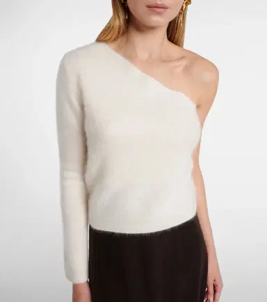Lisa Yang Dae one-shoulder cashmere top | Thumbnail 4 Lisa Yang Dae one-shoulder cashmere top | Thumbnail 4
