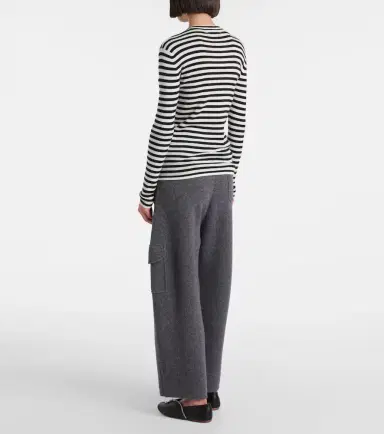 Lisa Yang Vivian striped cotton and cashmere top | Thumbnail 4