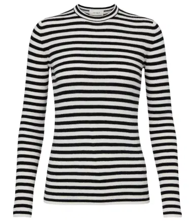 Lisa Yang Vivian striped cotton and cashmere top | Thumbnail 1