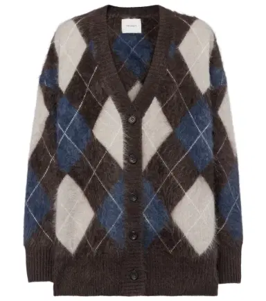 Lisa Yang Elaria argyle cashmere cardigan | Thumbnail 1