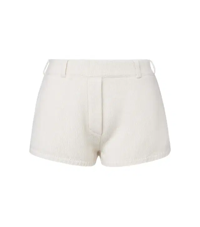 Low-rise cashmere shorts