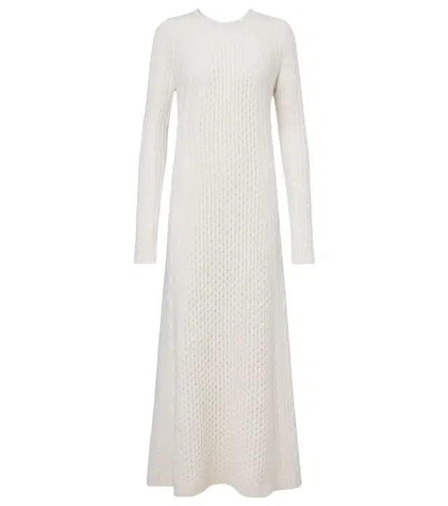 Nyla cable-knit cashmere maxi dress