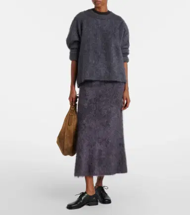 Lisa Yang Asta cashmere midi skirt | Thumbnail 2