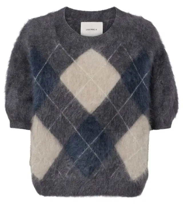 Lisa Yang Juniper argyle cashmere sweater