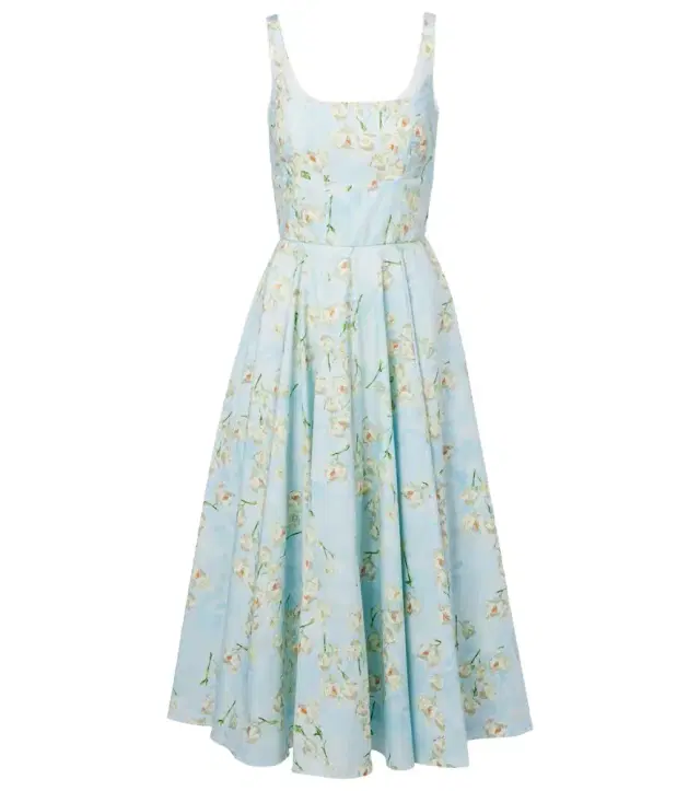 Emilia Wickstead Mona floral cotton midi dress